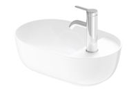 DURAVIT - Luv Umývadielko na dosku, 420x270 mm, bez prepadu, s otvorom na batériu, biela 0381420000