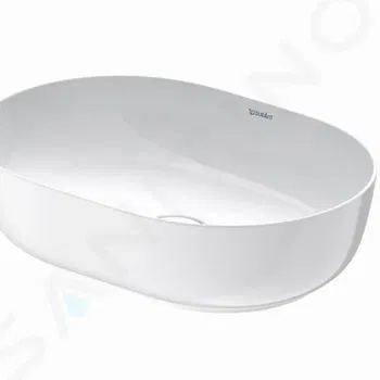 DURAVIT - Luv Umývadlo na dosku, 500x350 mm, bez prepadu, biela 0379500000