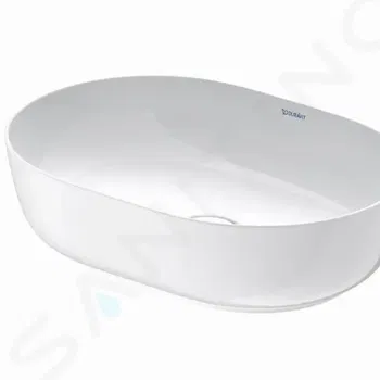 DURAVIT - Luv Umývadlo na dosku, 500x350 mm, bez prepadu, biela 0379500000