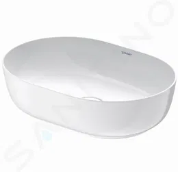 DURAVIT - Luv Umývadlo na dosku, 500x350 mm, bez prepadu, biela 0379500000