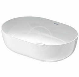 DURAVIT - Luv Umývadlo na dosku, 500x350 mm, bez prepadu, WonderGliss, biela 03795000001