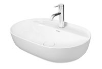 DURAVIT - Luv Umývadlo na dosku, 600x400 mm, s 1 otvorom, DuraCeram, s WonderGliss, alpská biela 03806000001