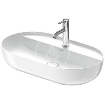 DURAVIT - Luv Umývadlo na dosku, 700x400 mm, bez prepadu, s otvorom na batériu, biela 0380700000