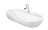 DURAVIT - Luv Umývadlo na dosku, 800x400 mm, s 1 otvorom na batériu, DuraCeram, alpská biela 0380800000