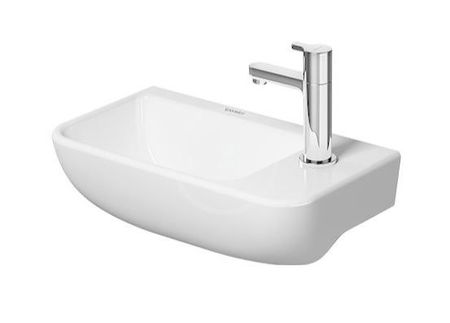 DURAVIT - ME by Starck Umývadielko, 400x220 mm, bez prepadu, s otvorom na batériu vpravo, biela 0717400000