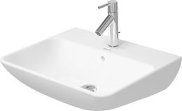 DURAVIT - ME by Starck Umývadlo, 550x440 mm, s prepadom, s otvorom na batériu, biela 2335550000