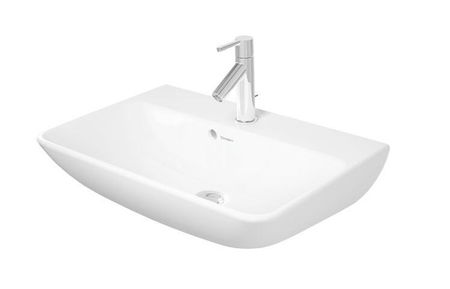 DURAVIT - ME by Starck Umývadlo, 600x400 mm, s prepadom, s otvorom na batériu, biela 2343600000