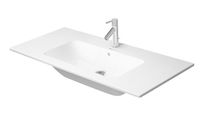 DURAVIT - ME by Starck Umývadlo nábytkové, 103x49 cm, s prepadom, s otvorom na batériu, WonderGliss, biela 23361000001