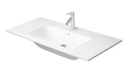 DURAVIT - ME by Starck Umývadlo nábytkové, 1030x490 mm, s prepadom, s otvorom na batériu, WonderGliss, biela 23361000001