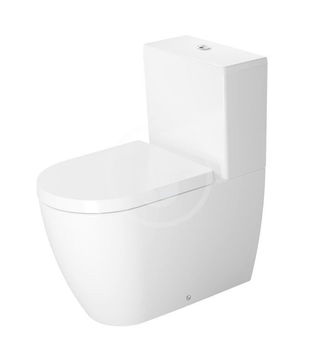 DURAVIT - ME by Starck WC kombi misa, Vario odpad, s WonderGliss, alpská biela 21700900001