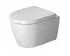 DURAVIT - ME by Starck Závesné WC Compact, Rimless, s WonderGliss, biela/matná biela 25300926001