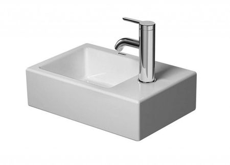 DURAVIT - Vero Air Umývadielko, 38x25 cm, bez prepadu, otvor na batériu vpravo, biela 0724380000