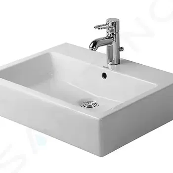 DURAVIT - Vero Umývadlo, 600x470 mm, s prepadom, s otvorom na batériu, biela 0454600027