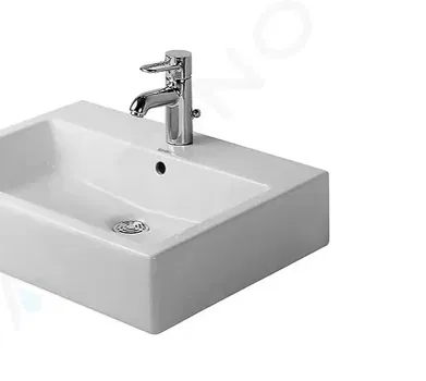 DURAVIT - Vero Umývadlo, 600x470 mm, s prepadom, s otvorom na batériu, biela 0454600027