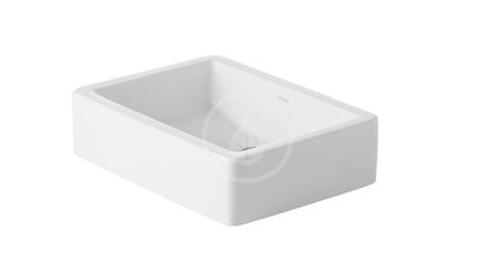 DURAVIT - Vero Umývadlo na dosku, 500x380 mm, bez prepadu, biela 0455500000