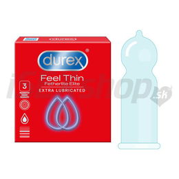 Durex Feel Thin Fetherlite Elite Extra Lubricated 3 ks