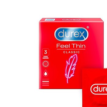 Durex Feel Thin krabička SK distribúcia 3 ks