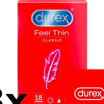 Durex Feel Thin krabička SK distribúcia 54 ks