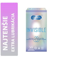 Durex Invisible Extra Lubricated krabička SK distribúcia 10 ks