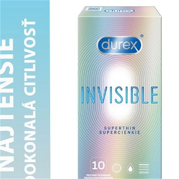 Durex Invisible Superthin (Extra Sensitive) krabička  10 ks