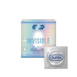 Durex Invisible XL extra large krabička 3 ks