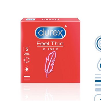 Durex Kondomy Feel Thin Classic 3 ks