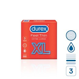 Durex Kondomy Feel Thin XL 3 ks