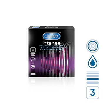 Durex Kondomy Intense 3 ks