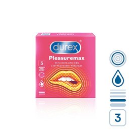 Durex Kondomy Pleasuremax 3 ks