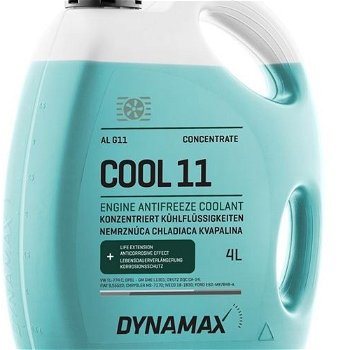 DYNAMAX Nemrznúca chladiaca kvapalina 4L Cool 11 AL G11