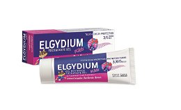 ELGYDIUM Gélová zubná pasta s fluorinolem a príchuťou lesného ovocia pre deti 2-6 rokov Kids 50 ml
