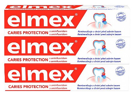 Elmex Zubná pasta Caries Protection 3 x 75 ml
