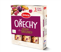 Emco Tyčinka Orechy a brusnica 3x 35 g