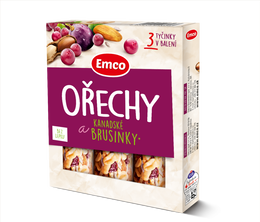 Emco Tyčinka Orechy a brusnica 3x 35 g