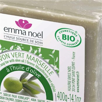 Emma Noël Mydlo Marseille oliva BIO 400 g