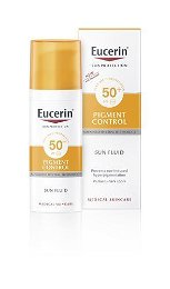 Eucerin Emulzia na opaľovanie na tvár s depigmentačním účinkom Pigment Control SPF 50+ (Pigment Control Sun Fluid) 50 ml