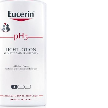 Eucerin Ľahké telové mlieko pre citlivú pokožku pH5 ( Light Lotion) 400 ml