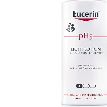 Eucerin Ľahké telové mlieko pre citlivú pokožku pH5 ( Light Lotion) 400 ml