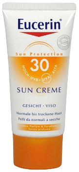 Eucerin Vysoko ochranný krém na opaľovanie na tvár SPF 30 (Sun Face Cream) 50 ml -ZĽAVA - poškodená krabička