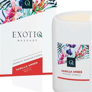 ExotiQ Massage Candle Vanilla Amber 200g
