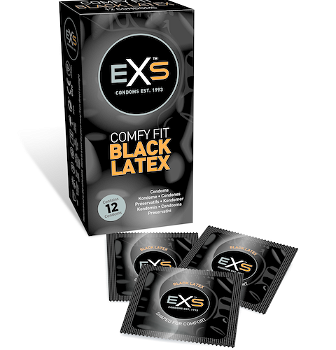 EXS Black Latex krabička EÚ distribúcia 12 ks