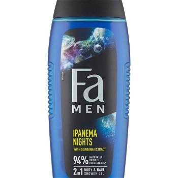 Fa Sprchový gél s guaranou 2v1 pre mužov Ipanema Nights ( Body & Hair Shower Gel) 400 ml