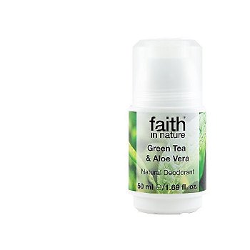 Faith in Nature Guličkový dezodorant Zelený čaj a aloe vera ( Natura l Deodorant) 50 ml