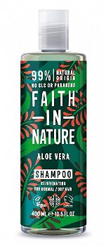 Faith in Nature Omladzujúci prírodné šampón pre normálne a suché vlasy Aloe vera ( Rejuven ating Shampoo) 400 ml