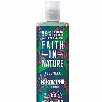 Faith in Nature Omladzujúci prírodný sprchový gél Aloe vera ( Body Wash) 400 ml