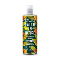 Faith in Nature Povzbudzujúci prírodný šampón pre normálne až mastné vlasy Grapefruit & Pomaranč ( Invigo rating Shampoo) 400 ml