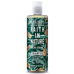 Faith in Nature Prírodné šampón pre mužov Modrý céder (Shampoo) 400 ml
