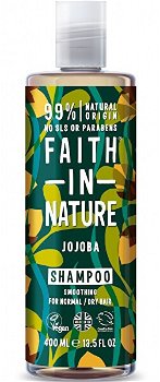 Faith in Nature Prírodné šampón s jojobovým olejom pre normálne a suché vlasy ( Smooth ing Shampoo) 400 ml