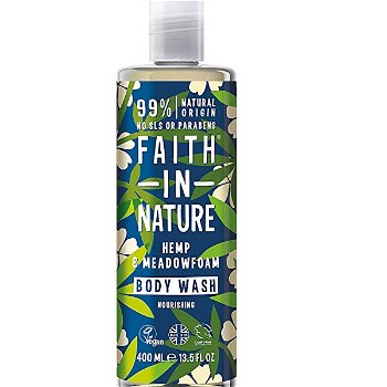Faith in Nature Prírodné sprchový gél Konope a mokřadka ( Nourish ing Body Wash) 400 ml