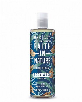 Faith in Nature Prírodné sprchový gél Modrý céder ( Body Wash) 400 ml
